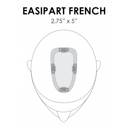 easiPart French Human Hair 8" by Jon Renau